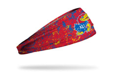 University of Kansas: Splatter Red Big Bang Lite Headband