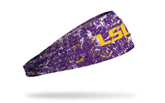 Louisiana State University: Splatter Purple Big Bang Lite Headband