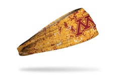 University of Minnesota: Splatter Gold Big Bang Lite Headband