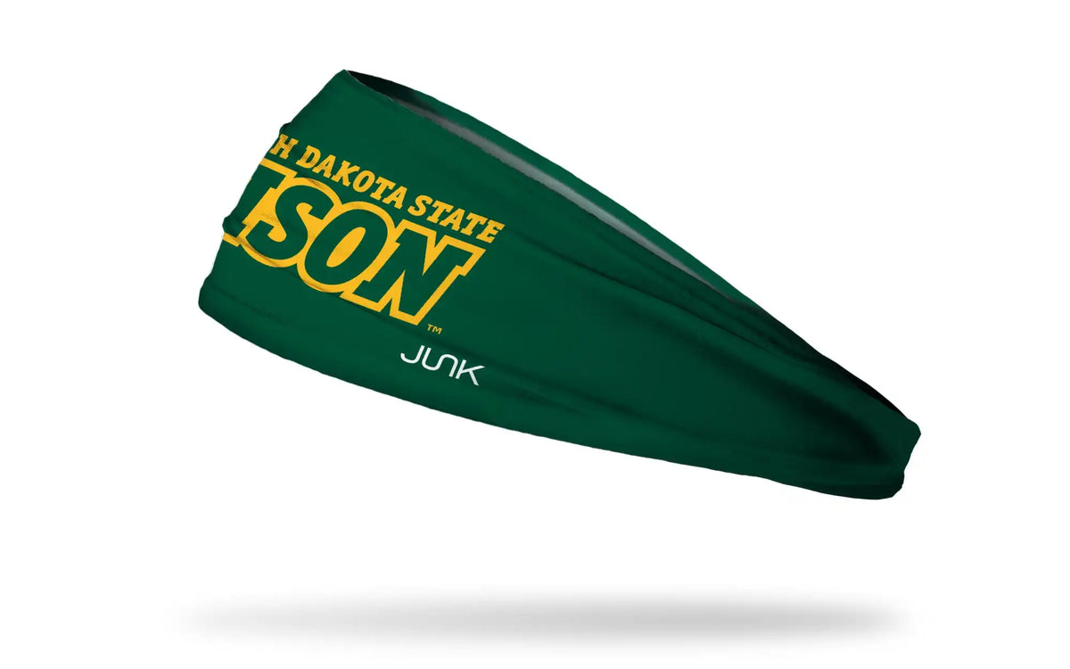 North Dakota State University: Wordmark Green Big Bang Lite Headband