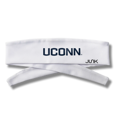 University of Connecticut: White Logo Flex Tie Headband