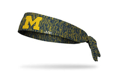 University of Michigan: Maize Logo Heathered Flex Tie Headband