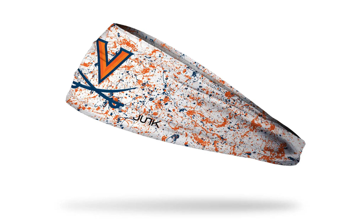 University of Virginia: Splatter White Big Bang Lite Headband