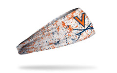 University of Virginia: Splatter White Big Bang Lite Headband