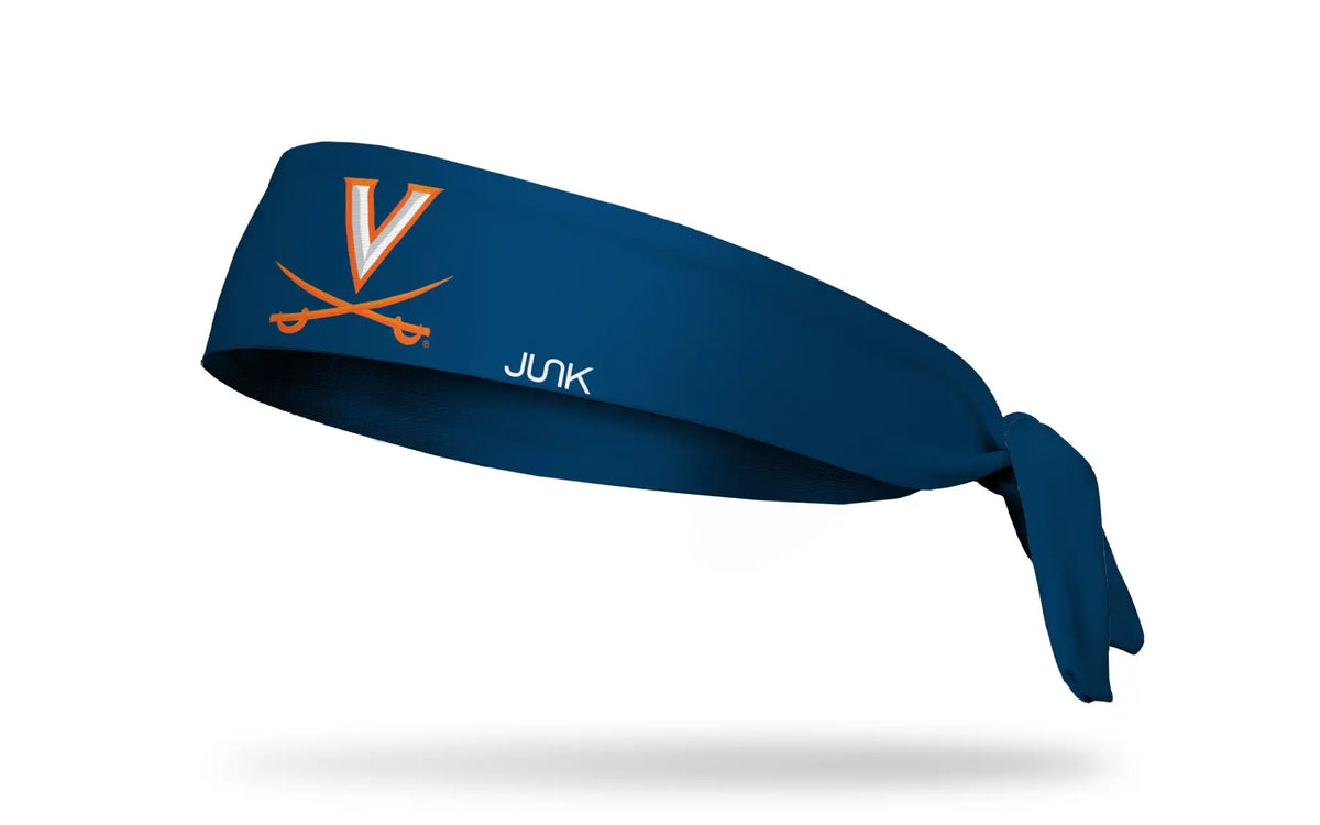 University of Virginia: V-Sabre Navy Flex Tie Headband