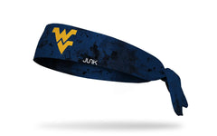 West Virginia University: Grunge Navy Flex Tie Headband