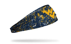 West Virginia University: Splatter Navy Big Bang Lite Headband