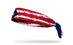 Puerto Rico Painted Flag Flex Tie Headband