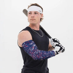 Patriotic Paint Splatter Arm Sleeve