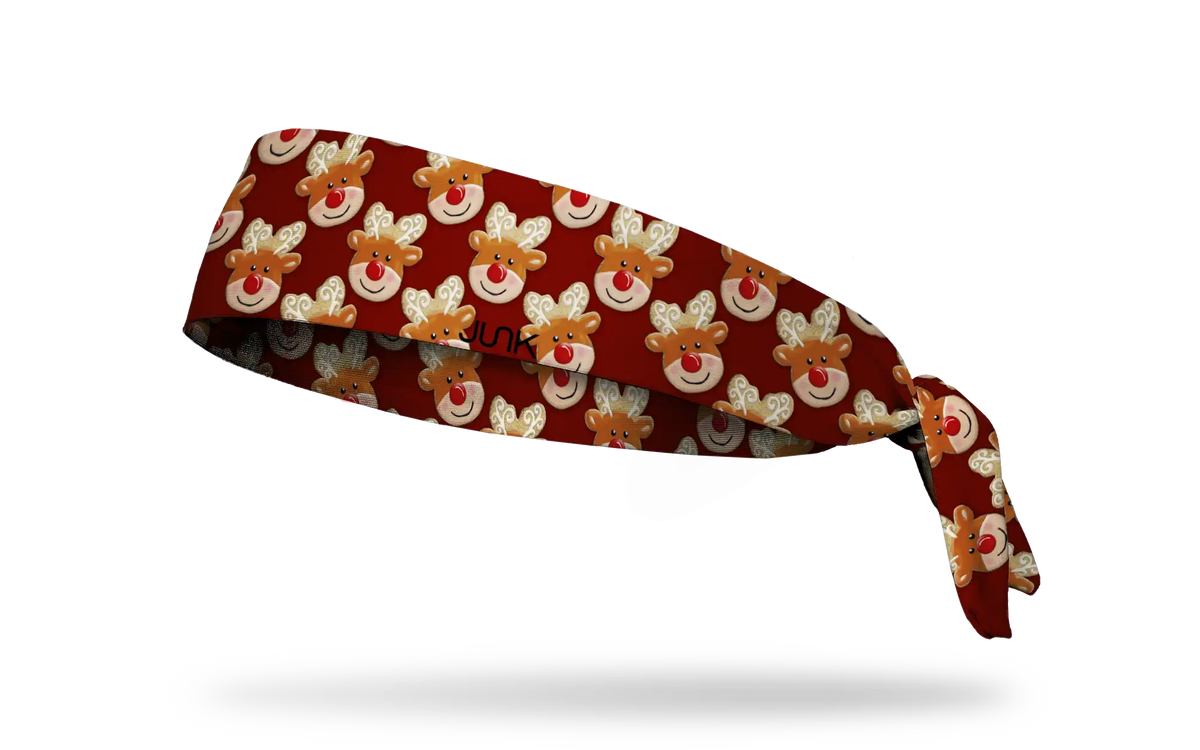 Reindeer Snacks Flex Tie Headband
