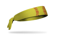 Softball Red Laces Flex Tie Headband