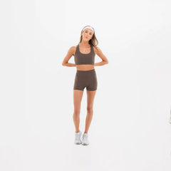 Women's Breakthrough Cross-Back Sports Bra: Mocha